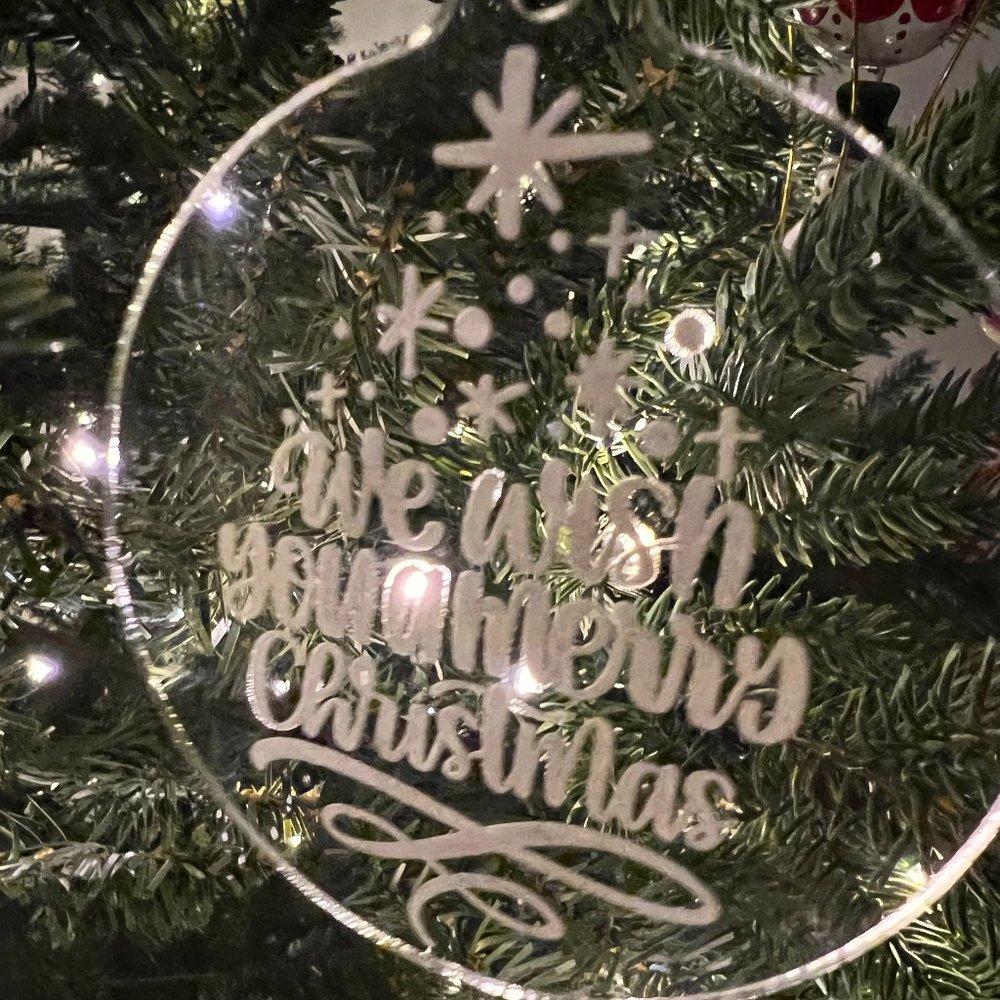 We Wish You A Merry Christmas - Round Ornament